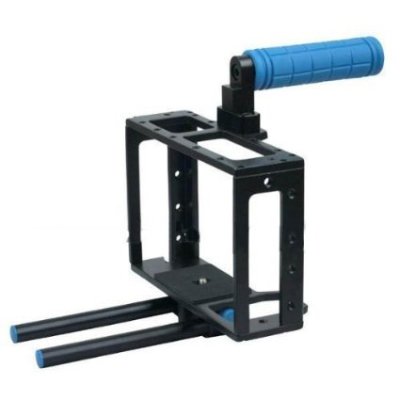 کیج-دوربین-DSLR-camera-Cage-C2-with-top-handle-with-15mm-rod-block-rig